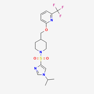 2-[(1-{[1-(propan-2-yl)-1H-imidazol-4-yl]sulfonyl}piperidin-4-yl)methoxy]-6-(trifluoromethyl)pyridine