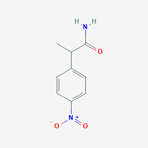 molecular formula C9H10N2O3 B274342 2-(4-Nitrophenyl)propionamide 