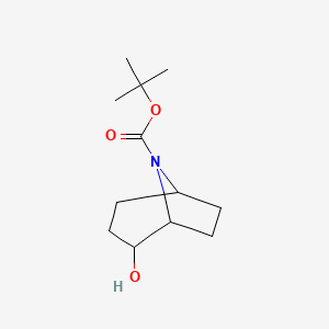 molecular formula C12H21NO3 B2743443 8-Boc-2-hydroxy-8-azabicyclo[3.2.1]octane CAS No. 1408074-57-6; 1408075-82-0; 1419101-30-6