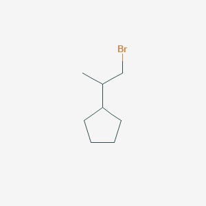molecular formula C8H15Br B2743466 (1-Bromopropan-2-yl)cyclopentane CAS No. 82926-72-5