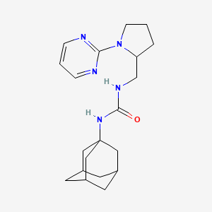 molecular formula C20H29N5O B2743486 1-(金刚烷-1-基)-3-{[1-(嘧啶-2-基)吡咯烷-2-基]甲基}脲 CAS No. 2210053-82-8