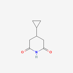 molecular formula C8H11NO2 B2743488 4-环丙基哌啶-2,6-二酮 CAS No. 1339030-55-5
