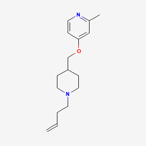 molecular formula C16H24N2O B2743512 4-[(1-But-3-enylpiperidin-4-yl)methoxy]-2-methylpyridine CAS No. 2379977-94-1
