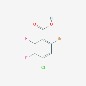molecular formula C7H2BrClF2O2 B2743517 6-Bromo-4-chloro-2,3-difluorobenzoic acid CAS No. 2414146-36-2