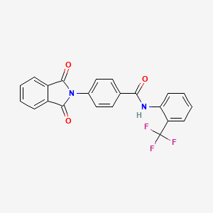 4-(1,3-dioxo-1,3-dihydro-2H-isoindol-2-yl)-N-[2-(trifluoromethyl)phenyl]benzamide