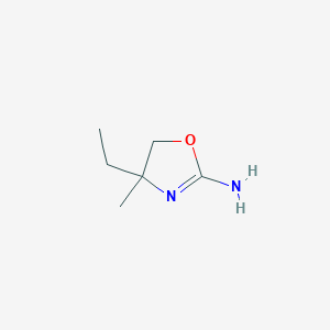 molecular formula C6H12N2O B2743520 4-乙基-4-甲基-4,5-二氢-1,3-噁唑-2-胺 CAS No. 1470531-46-4