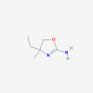 molecular formula C6H12N2O B2743520 4-Ethyl-4-methyl-4,5-dihydro-1,3-oxazol-2-amine CAS No. 1470531-46-4