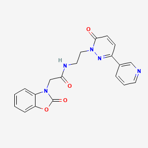 N-(2-(6-oxo-3-(pyridin-3-yl)pyridazin-1(6H)-yl)ethyl)-2-(2-oxobenzo[d]oxazol-3(2H)-yl)acetamide
