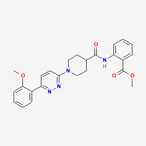 methyl 2-{1-[6-(2-methoxyphenyl)pyridazin-3-yl]piperidine-4-amido}benzoate