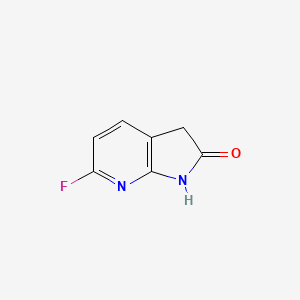 molecular formula C7H5FN2O B2743547 6-Fluoro-1H-pyrrolo[2,3-b]pyridin-2(3H)-one CAS No. 1190322-87-2