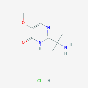 2-(2-aminopropan-2-yl)-5-methoxy-3,4-dihydropyrimidin-4-one hydrochloride