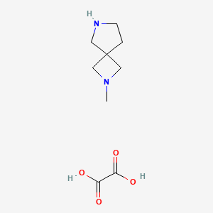 molecular formula C9H16N2O4 B2743579 2-Methyl-2,6-diazaspiro[3.4]octane oxalate CAS No. 135380-30-2; 1408074-75-8