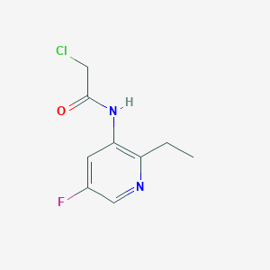 molecular formula C9H10ClFN2O B2743582 2-Chloro-N-(2-ethyl-5-fluoropyridin-3-yl)acetamide CAS No. 2411315-50-7
