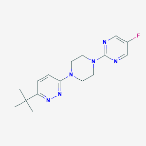 2-[4-(6-Tert-butylpyridazin-3-yl)piperazin-1-yl]-5-fluoropyrimidine