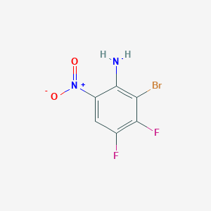 molecular formula C6H3BrF2N2O2 B2743592 2-Bromo-3,4-difluoro-6-nitroaniline CAS No. 112062-62-1
