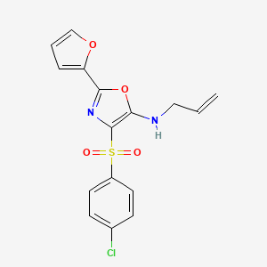 4-[(4-chlorophenyl)sulfonyl]-2-(furan-2-yl)-N-(prop-2-en-1-yl)-1,3-oxazol-5-amine