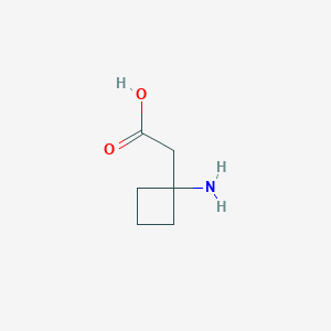 molecular formula C6H11NO2 B2743605 2-(1-氨基环丁基)乙酸 CAS No. 58885-90-8