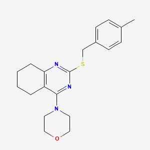 molecular formula C20H25N3OS B2743608 4-Methylbenzyl 4-morpholino-5,6,7,8-tetrahydro-2-quinazolinyl sulfide CAS No. 338963-54-5