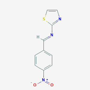 molecular formula C10H7N3O2S B274361 2-(4-Nitrobenzylideneamino)thiazole 