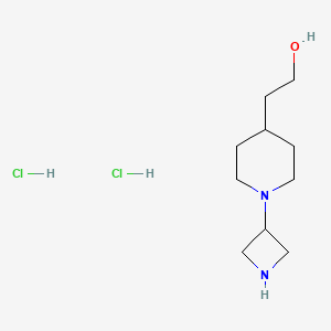 2-[1-(Azetidin-3-yl)piperidin-4-yl]ethanol;dihydrochloride