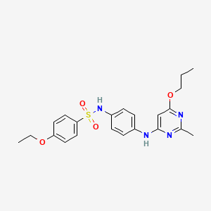 4-ethoxy-N-(4-((2-methyl-6-propoxypyrimidin-4-yl)amino)phenyl)benzenesulfonamide