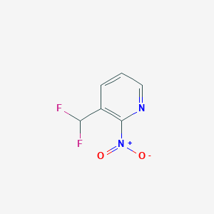 molecular formula C6H4F2N2O2 B2743655 3-(二氟甲基)-2-硝基吡啶 CAS No. 1804933-80-9