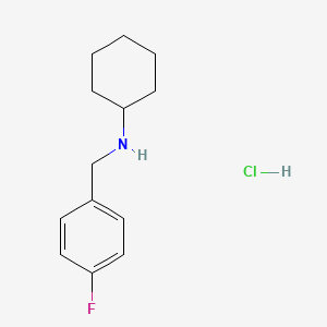 molecular formula C13H19ClFN B2743659 N-(4-Fluorobenzyl)cyclohexanamine hydrochloride CAS No. 1609396-07-7