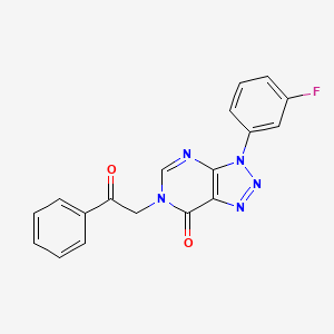 3-(3-fluorophenyl)-6-(2-oxo-2-phenylethyl)-3H,6H,7H-[1,2,3]triazolo[4,5-d]pyrimidin-7-one