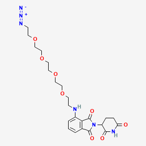 molecular formula C23H30N6O8 B2743674 泊马利度胺-PEG4-叠氮化物 CAS No. 2271036-47-4