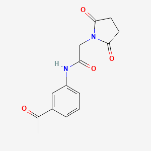 N-(3-acetylphenyl)-2-(2,5-dioxopyrrolidin-1-yl)acetamide