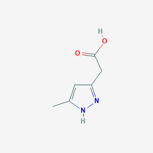 2-(5-methyl-1H-pyrazol-3-yl)acetic acid