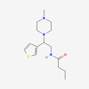 N-(2-(4-methylpiperazin-1-yl)-2-(thiophen-3-yl)ethyl)butyramide