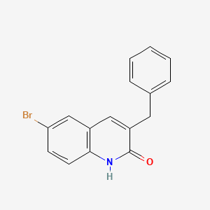 molecular formula C16H12BrNO B2743709 6-溴-3-(苯基甲基)-2(1H)-喹啉酮 CAS No. 924633-09-0