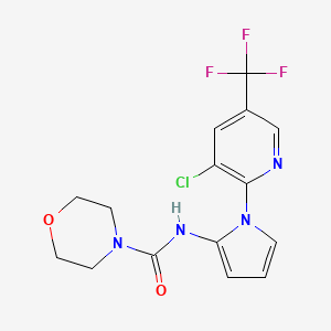 N-{1-[3-chloro-5-(trifluoromethyl)-2-pyridinyl]-1H-pyrrol-2-yl}-4-morpholinecarboxamide