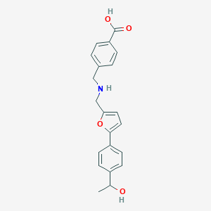 4-{[({5-[4-(1-Hydroxyethyl)phenyl]-2-furyl}methyl)amino]methyl}benzoic acid