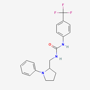 1-((1-Phenylpyrrolidin-2-yl)methyl)-3-(4-(trifluoromethyl)phenyl)urea