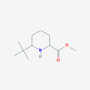 molecular formula C11H21NO2 B2743769 6-叔丁基哌啶-2-甲酸甲酯 CAS No. 2168293-24-9