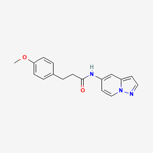 3-(4-methoxyphenyl)-N-(pyrazolo[1,5-a]pyridin-5-yl)propanamide
