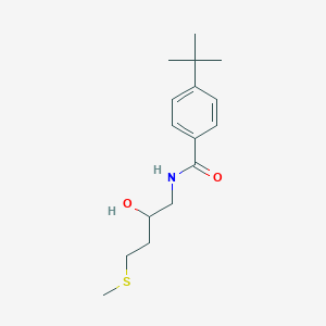 molecular formula C16H25NO2S B2743772 4-Tert-butyl-N-(2-hydroxy-4-methylsulfanylbutyl)benzamide CAS No. 2310205-32-2