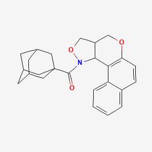 3a,11c-dihydro-3H-benzo[5,6]chromeno[4,3-c]isoxazol-1(4H)-yl(1-adamantyl)methanone