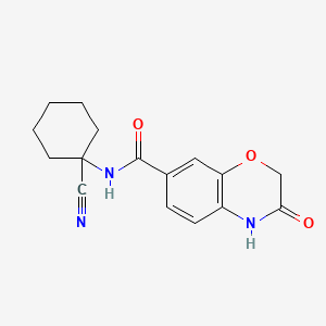 N-(1-cyanocyclohexyl)-3-oxo-4H-1,4-benzoxazine-7-carboxamide