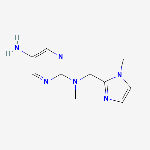 N2-Methyl-N2-((1-methyl-1H-imidazol-2-yl)methyl)pyrimidine-2,5-diamine