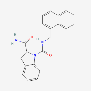 molecular formula C21H19N3O2 B2743798 N1-(naphthalen-1-ylmethyl)indoline-1,2-dicarboxamide CAS No. 1103517-36-7
