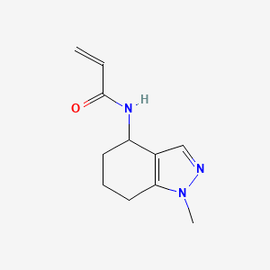 N-(1-methyl-4,5,6,7-tetrahydroindazol-4-yl)prop-2-enamide