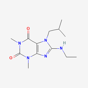 molecular formula C13H21N5O2 B2743815 8-(ethylamino)-7-isobutyl-1,3-dimethyl-1H-purine-2,6(3H,7H)-dione CAS No. 941916-96-7
