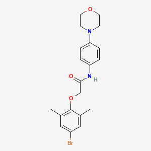 molecular formula C20H23BrN2O3 B2743816 2-(4-bromo-2,6-dimethylphenoxy)-N-[4-(morpholin-4-yl)phenyl]acetamide CAS No. 449750-43-0