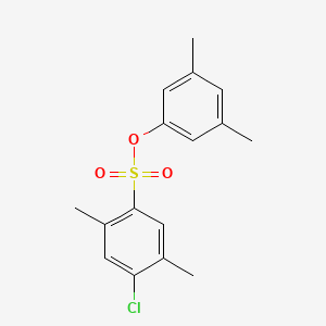 molecular formula C16H17ClO3S B2743821 3,5-Dimethylphenyl 4-chloro-2,5-dimethylbenzene-1-sulfonate CAS No. 2361740-48-7
