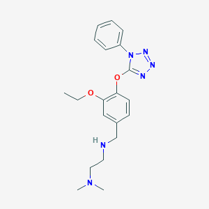 molecular formula C20H26N6O2 B274383 N'-{3-ethoxy-4-[(1-phenyl-1H-tetrazol-5-yl)oxy]benzyl}-N,N-dimethylethane-1,2-diamine 