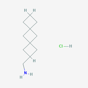 molecular formula C11H20ClN B2743832 Dispiro[3.1.3(6).1(4)]decan-2-ylmethanamine hydrochloride CAS No. 2097956-60-8