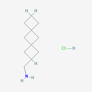 molecular formula C11H20ClN B2743832 二螺[3.1.3(6).1(4)]癸烷-2-甲基胺盐酸盐 CAS No. 2097956-60-8